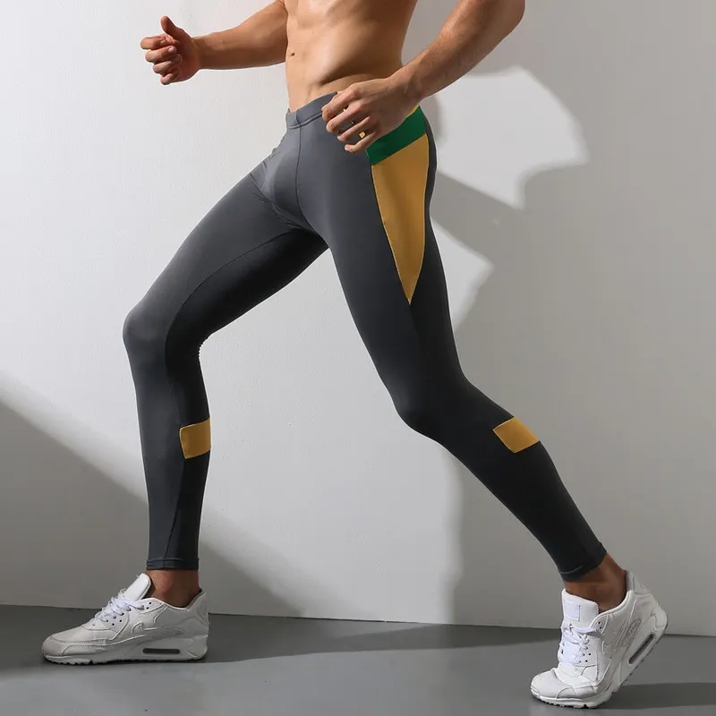 Sexy Running Tights Mens Leggings Men Compression Pants For Man Sport  Leggins Workout Legging Tight Trousers Compress Clothing x0824