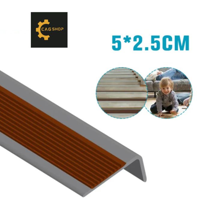 CAG SHOP Non-Slip Stair Edge Protector, PVC Rubber Stair Treads, Self ...
