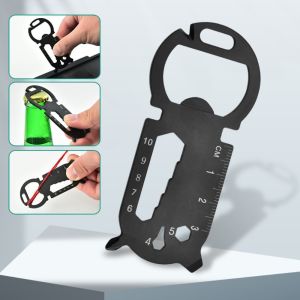 LITTLEX Stainless Steel EDC Tools Card Black Silver Outdoor Gadgets Portable Multifunction Wrench Outdoor