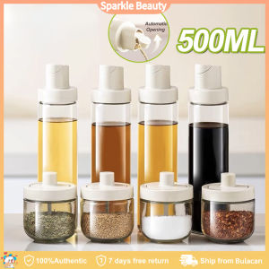 500ml Gravity Oil Pot: A Household Kitchen Glass Automatic Opening and Closing Bottle
