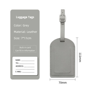 Travel Luggage Tag – Handbag Label & Airplane Boarding Pass PU Leather