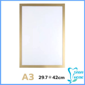 Easy กรอบรูปแม่เหล็ก โชว์ป้ายประกาศติดผนัง แบบมีแถบแม่เหล็กสำหรับติดโชว์งาน ใบประกาศ Magnetic photo frame