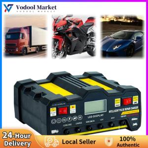 【Vodool】12V 24V Automotive Battery Trickle Charger Maintainer for Car Batteries with LED Indicator and Overcharge Protection