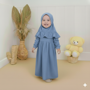 Kalissa - Gamis Bayi Newborn anak Polos usia 0 2 Tahun Jersey