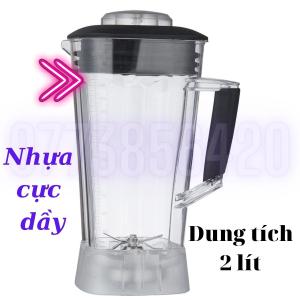 Máy xay sinh tố công nghiệp Blender 2200w motor dây đồng cối xay nhựa PC cự dầy không bể 3 lít dao inox 6 lưỡi xay đá nát như bào đa chức năng xay bảo hành 12 tháng