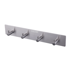 Thanh treo quần áo dán tường 4 chấu inox 304 HOBBY home decor 4TV160