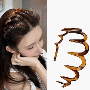 KGASBT Thin Non-Slip Headband Women Hair Hoop Foldable Face Wash Hairband Cute Korean Style Headwear Plastic Hair Band Girl/Women