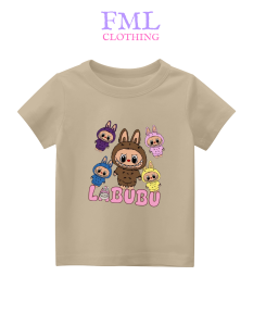 Kaos Anak-Anak Gambar Labubu 06 Viral (usia 2-10 Tahun) Katun PE