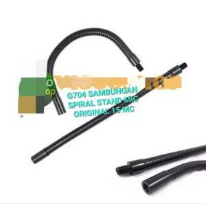 G704 SAMBUNGAN SPIRAL MIC STAND UNIVERSAL FLEXSIBLE DRAT 15 CM BESI EXTENSION TIANG PENYAMBUNG MIK MICROPHONE MIKROPHONE ORIGINAL ASLI ORI PERPANJANG fleksible GARANSI UANG KEMBALI BILA PRODUK YANG DITERIMA TIDAK BERFUNGSI / TIDAK SESUAI / TIDAK COCOK Tia