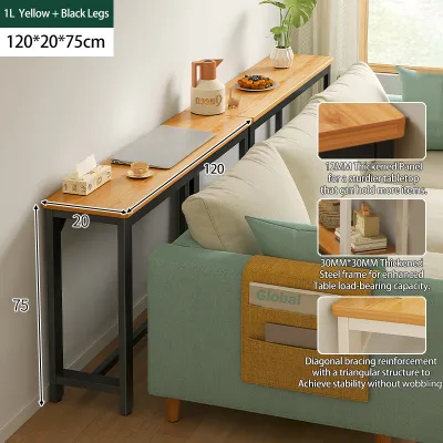 Global side table Slim and narrow table Nordic living room bedroom Kitchen Bedside Sofa side Storage rack