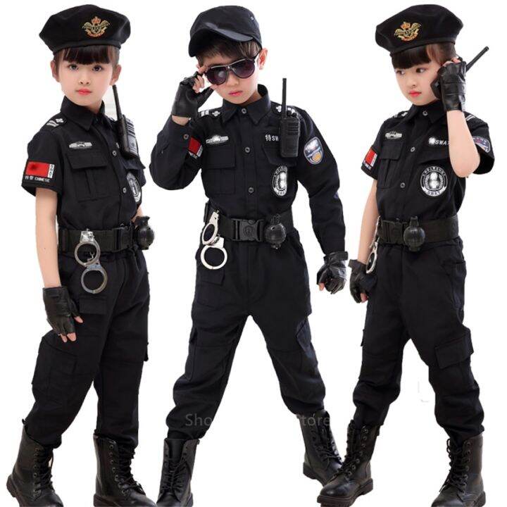 Kids Traffic Special Police Halloween Carnival Party Performance ...