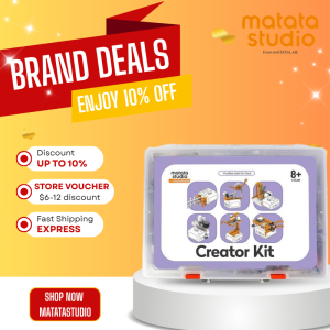 MatataStudio Creator Kit for VinciBot Coding Robot Ages 8+ Scratch and Python programming STEM toys