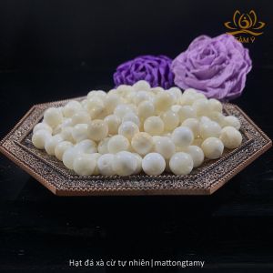 Đá Xà Cừ Trắng Tự Nhiên Gói 100gram Mật Tông Tâm Ý