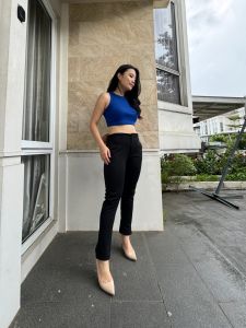 ( VM ) - Celana Pensil Highwaist Wanita / Celana Legging Polos Modern  / Celana Wanita Kantoran 566# Jessie Collection