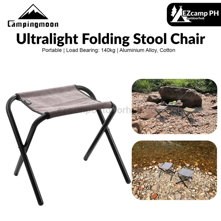 CAMPINGMOON%20Ultralight%20Folding%20Stool%20Chair%20Portable%20Foldable%20Camping%20Seat%20Pack%20with%20Storage%20Bag%20Folding%20Aluminum%20Alloy%20Canvas%20Cotton%20BBQ%20Hiking%20Picnic%20Fishing%20Beach%20Outdoor%20Travel%20Heavy%20Duty%20Original%20Camping%20Moon%20-%20Image%202