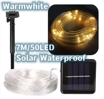 Solar 100 led string fairy light Christmas light with Outdoor Waterproof Garden /Party LED Solar String Lights Bubbles Crystal Fairy
