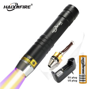 HaixnFire SV370 Ultraviolet 365nm UV White Yellow 3 LEDs Light Source Flashlight lamp for Jade Jewelry Identification