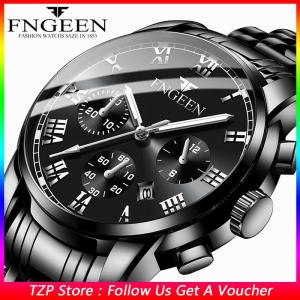 TZP Store Hot Sale 2019 New Mens Watches Luxury Brand Calendar Mens Sports Watches Waterproof Luminous Stainless Steel Quartz Watch Mens Watch