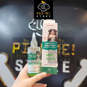 Vemedim Nước Súc Miệng WHITE TEETH Đánh bay Mảng Bám Giảm Hôi Miệng cho Chó Mèo