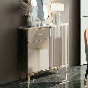 Light luxury stone plate sideboard kitchen cabinet sideboard kitchen cabinet wall integrated storage cabinet modern simple tea cabinet kitchen cabinet sideboard evision console cabinet