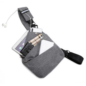 Men ultra thin anti-theft small chest bag mini cross body bags male one shoulder sling bag for travel boy sports bag