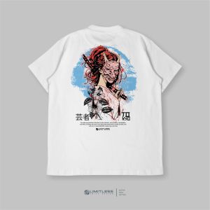 Kaos Anime Pria Casual Reguler Fit Tshirt Distro Cowok Keren Jejepangan Style - Samurai Girl