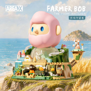 AREA-X Block AB0219 Farmer Bob The Farm Watcher Finding Unicorn Series Gift Decoration Building Brick Toy