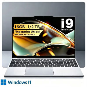 Intel Core i9 Laptop 16GB+1/2TB 15.6" FHD IPS Screen Fingerprint Unlock Backlit Keyboard Windows 11 Game Design Office 3-Year Warranty 8950HK High Speed Processor Delivery Within 24 Hours