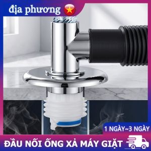 Đầu Nối Ống Xả Máy Giặt Khô Nắp Cống Chống Hôi Chống Trào Ngược Tự Động Lắp Đặt Nhanh Không Cần Dụng Cụ Phù Hợp Đường Kính 32mm-46mm Cho Bồn Rửa Chậu Rửa Bể Lau Sàn Phòng Tắm Phụ Kiện Thoát Nước