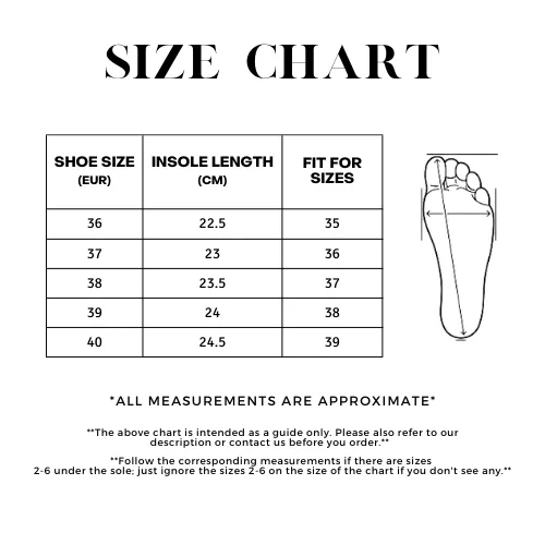 GNIST Women footwear Size Chart | How to Measure your Size