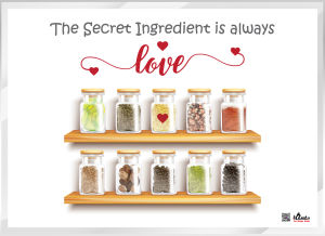 [Laminated Poster] Kitchen Wall Art Poster Decorating Glossy Laminated Home Decor dining table baking cooking family