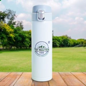 Bình giữ nhiệt Tay Nguyen Food 500ml nắp bật 1 chạm – Inox chân không cao cấp