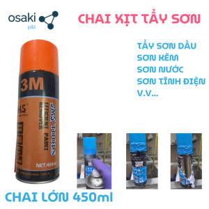 Chai Xịt Tẩy Sơn Dung Dịch Tẩy Sơn Mạnh Mẽ Tẩy Rỉ Sét Tẩy Keo Paint Remover Sticker Remover 3M - 450ml