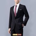 Blazer Men Slim Fit Casual Formal Business Suit Jacket Korean Style Long Sleeve One Button Wedding Tuxedos Coat. 