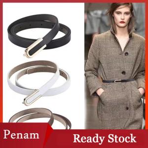 [PAM] Women Waist Belts Minimalist Pin Buckle PU Leather Thin Belt Female Waistband For Jeans Dresses Pants