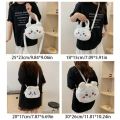 SUHUA Crossbody Bag Anime Chiikawa Bag Cartoon Backpack Plush Hachiware Bag Fashion Cosmetic Bag Kawaii Usagi Shoulder Bag Girls. 