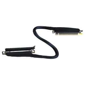 Highly speed 64GBS PCIe5.0 Graphics Risers Cable 180 Degree Rotation Design Silver Plate Connectors Enhances Cooling