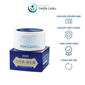 Bột Trắng Răng HIH với men vi sinh Răng Trắng Sáng sạch ố vàng mảng bám trắng bật tông dứt điểm hôi miệng