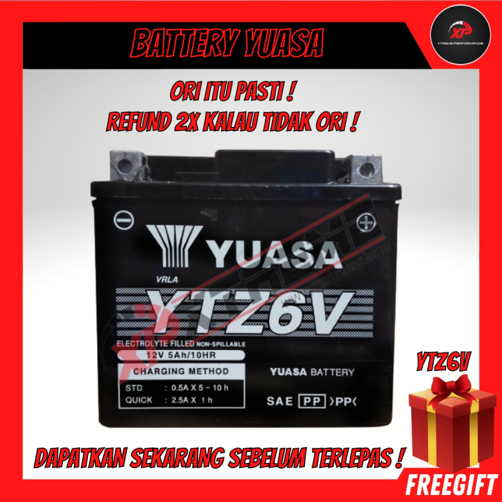 BATTERY YTZ6V YUASA | Lazada