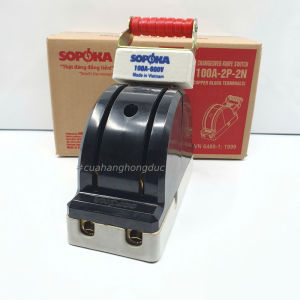 Cầu Dao Đảo Đế Sứ 1 Pha 100A 2P 600V 2N Màu Đen D35 SOPOKA