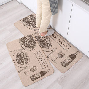 Hangdian thảm nhà bếp hiện đại với du lịch mang tính bước ngoặt in không trượt thảm sàn thấm nước cho nhà bếp và phòng tắm