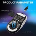 ATTACK SHARK X3 Lightweight Wireless Gaming Mouse with Tri-Mode 2.4G/USB-C Wired/Bluetooth,26K DPI, PAW3395 Optical Sensor,Kailh GM8.0 Switch,5 programmable Buttons for PC/Win/(White). 