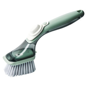 Brush With Liquid Dispenser Multifunctional Dish Scrubber Kitchen Dish Scrub Brush With A Replacement Brush Head Kitchen Tool
