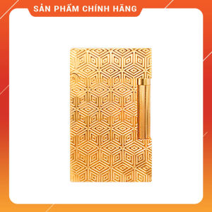 Hộp Quẹt Bật Lửa Dupont Gas Đá D98V Họa Tiết Kẻ Hoa Đẹp Độc Lạ - Dùng Gas Đá Cao Cấp