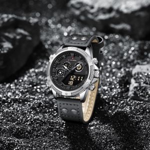 Jam Tangan Kasual Pria Model Terbaru Dari Naviforce 9224 Dual Display For Superior Performance