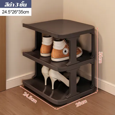 ชั้นวางรองเท้า ที่เก็บรองเท้า จัดระเบียบห้องใหม่ ประหยัดพื้นที่ Shoe Rack ซ้อนได้หลายชั้น DIY กันน้ำ กันฝุ่