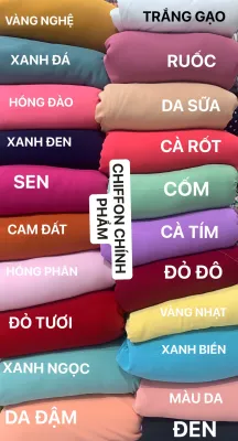 [HCM]VẢI CHIFFON LOẠI DÀY- MAY ÁO DÀI-DÒNG VẢI TRUNG CẤP - 1 MÉT X 1M5