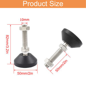 Nylon Feet Cup Adjustable Furniture Glide Leveling Feet Pad Nylon Base Universal Joint Threaded