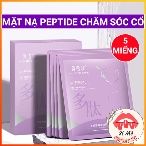 Hộp 5 Miếng Mặt Nạ Peptide Dưỡng Da Vùng Cổ VNO SKIN CARE – Chống Lão Hóa Da Vùng Cổ Làm Mờ Nếp Nhăn Dưỡng Da Săn Chắc Sáng Mịn