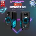 JBL Quantum Duo Gaming Speakers, USB Powered, PC Speakers, Powerful JBL Sound with LED Colour Lights. 